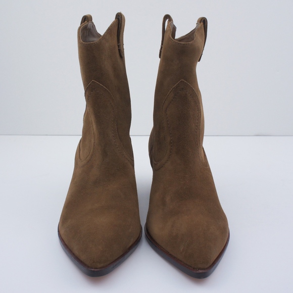 New JCREW Western Boots in Brown Suede - Picture 3 of 5